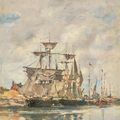 Eugène Boudin — Довиль, набережная о-Буа, изображение 1