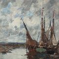 Eugène Boudin — Трувиль, вуалеры-эскулапы, изображение 1
