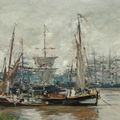 Eugène Boudin — Бордо. Ле порт, изображение 1
