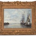 Eugène Boudin — Выход из порта, изображение 2