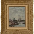 Eugène Boudin — Порт, морская набережная, изображение 2