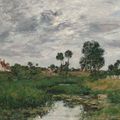 Eugène Boudin — Дом Фермье, окрестности Дюнкерка, изображение 1