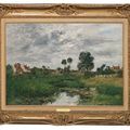 Eugène Boudin — Дом Фермье, окрестности Дюнкерка, изображение 2