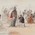 Eugène Boudin — Сцена на пляже, изображение 1