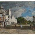 Eugène Boudin — Ле Фау, монета деревни, изображение 2