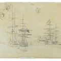 Eugène Boudin — Бретонский интере, материнство ( спереди ) ; Этюды о вуалях и материнстве ( сзади ), изображение 2