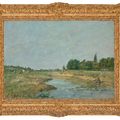Eugène Boudin — Лавезусы на берегу реки, изображение 4