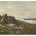 Eugène Boudin — Окрестности Бреста, устье реки л'Элорн, изображение 2