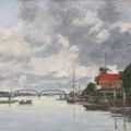 Eugène Boudin — Дордрехт. Пон-сюр-ла-Маас, изображение 2