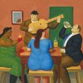Fernando Botero — Люди пьют, изображение 1