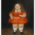 Fernando Botero — Маленькая девочка в красном, изображение 1