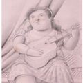 Fernando Botero — Женщина с гитарой, изображение 1