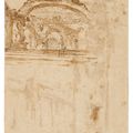 Francesco Guardi — Архитектурное каприччио с аркой и навесом (recto); Архитектурный этюд (verso), изображение 2