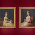 Francisco Goya — Портрет доньи Марии Висенты Баррузо Вальдес, сидящей на диване с комнатной собачкой; и портрет ее матери доньи Леоноры Антонии Вальдес де Баррузо, сидящей на стуле с веером в руках., изображение 8