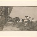 Francisco Goya — Пять тарелок от: La Tauromaquia (Д. 232, 240, 241, 245, 250; Х. 212, 220, 221, 225, 230), изображение 5