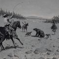 Frederic Remington — Медведь в загоне (загоняет гризли), изображение 1