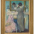 Frederick Carl Frieseke — Девушка, укладывающая Волосы (Девушка, поправляющая Головной убор), изображение 2