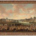 French School — Париж, вид Сены на запад, конная статуя Генриха IV и Новый мост на переднем плане; и Париж, вид Сены на восток, Красный мост на переднем плане., изображение 2