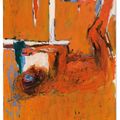 Georg Baselitz — Gebeugter Trinker [Заядлый пьяница], изображение 1