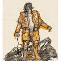 Georg Baselitz — Typ mit Fahne (Тип с флажком), изображение 1