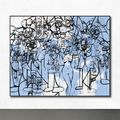 George Condo — Бело-голубая импровизация, изображение 2