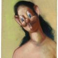 George Condo — Портрет на желтом фоне, изображение 1