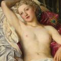 George Frederic Watts — Этюд с павлиньими перьями, изображение 1