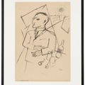 George Grosz — Настоящий портрет (спереди); Трагедия ( сзади ), изображение 2