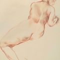 George Grosz — Сидящий обнаженный, изображение 1
