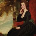 George Romney — Портрет сидящей дамы в три четверти роста на фоне пейзажа, традиционно идентифицируемой как Анна, графиня Клэр (1766-1844), изображение 1