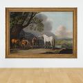 George Stubbs — Кобылы и жеребята на фоне обширного ландшафта, изображение 4