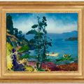 George Wesley Bellows — Вечерняя синева (Ухаживаю за ловушками для омаров, Раннее утро), изображение 2