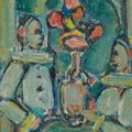Georges Rouault — Пьеро с букетом, изображение 1