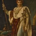 Gérard — Портрет Наполеона Бонапарта (1769-1821), императора Франции, в три четверти роста, в коронационном облачении, изображение 2