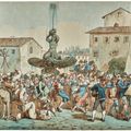 Gian Lorenzo Bernini — Сцена карнавала в Риме вокруг фонтана Тритон работы Джана Лоренцо Бернини, Пьяцца Барберини, изображение 1