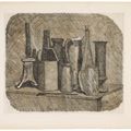 Giorgio Morandi — Величественная природа морта с лампадой и бензином, изображение 1