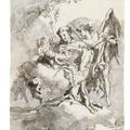 Giovanni Domenico Tiepolo — Святой Антоний Падуанский с Младенцем Христом во славе в окружении ангелов, изображение 1