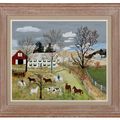 Grandma Moses — Пятнистые лошади, изображение 2