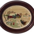 Grandma Moses — Через мост зимним днем, изображение 2