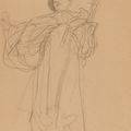 Gustav Klimt — Учеба по специальности "Юриспруденция" (начальная); Изменение профиля, учеба по специальности "Юриспруденция" (обратная сторона), изображение 1