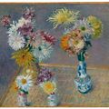 Gustave Caillebotte — Четыре вазы с хризантемами, изображение 2