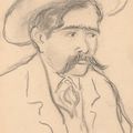 Gustave Loiseau — Группа из восьми портретных набросков: Автопортрет; Винсент Ван Гог; Гюстав Луазо; Поль Гоген; Жильбер Уайт; Анри де Тулуз-Лотрек; Амбруаз Воллар; и Поль Синьяк., изображение 1