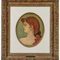 Henri de Toulouse-Lautrec — Женский портрет, украшение салона дома на улице Амбуаз, изображение 3