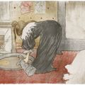Henri de Toulouse-Lautrec — Женщина в ванне - Le tub, от Elles, изображение 1