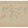 Henri de Toulouse-Lautrec — Этюд в доспехах ( спереди ); Этюд солдата в доспехах ( сзади ), изображение 1