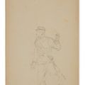 Henri de Toulouse-Lautrec — Два мужских портрета ( спереди ); Солдат ( сзади ), изображение 2