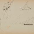 Henri de Toulouse-Lautrec — Этюды о вуалях и шевроле ( спереди ); Эскизы вуалей ( сзади ), изображение 1