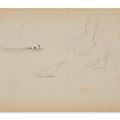 Henri de Toulouse-Lautrec — Этюды о вуалях и шевроле ( спереди ); Эскизы вуалей ( сзади ), изображение 2