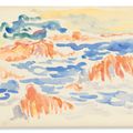 Henri Edmond Cross — Морской пехотинец в рошерском наряде ( сзади ); Этюд для туристов ( сзади ), изображение 3