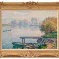 Henri Lebasque — Остров Сен-Пьер, пещера и барки, изображение 2